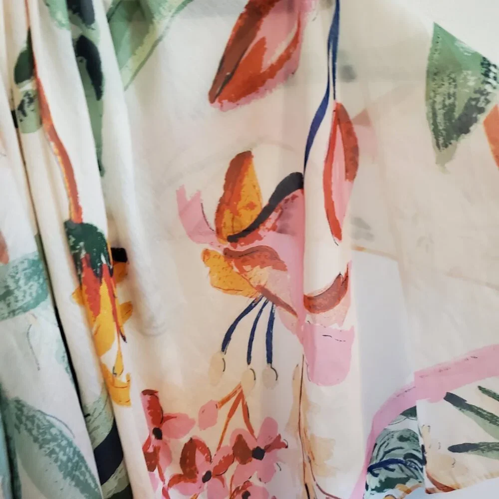 H&M Floral Blanket Scarf Wrap Rectangle 69 x 47